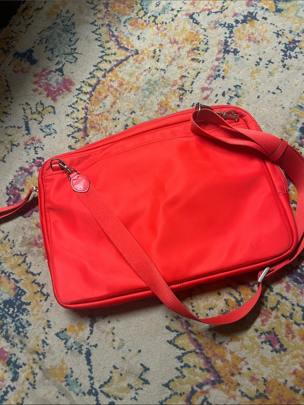 kate spade Red Nylon Crossbody Laptop Bag